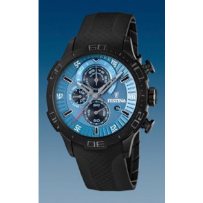 Horlogeband Festina F16567 Kunststof/Plastic Zwart 22mm
