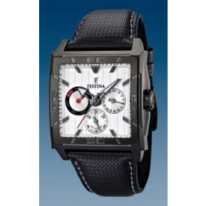 Horlogeband Festina F16569-1 Leder/Kunststof Zwart