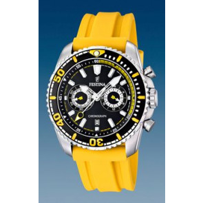 Horlogeband Festina F16574-1 Rubber Geel