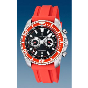 Horlogeband Festina F16574-5 Rubber Rood
