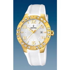 Horlogeband Festina F16582-1 Rubber Wit