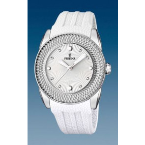 Horlogeband Festina F16591-1 Silicoon Wit 24mm