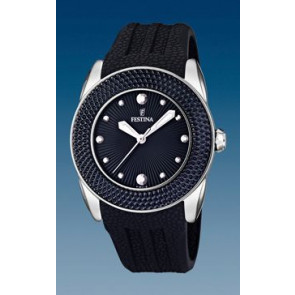 Horlogeband Festina F16591-5 Silicoon Zwart 24mm