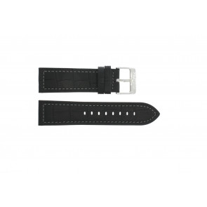 Horlogeband Festina F16673-1 Croco leder Zwart 25mm