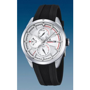 Horlogeband Festina F16829 / F16829-1 / F16829-2 / F16829-3 Rubber Zwart 21mm
