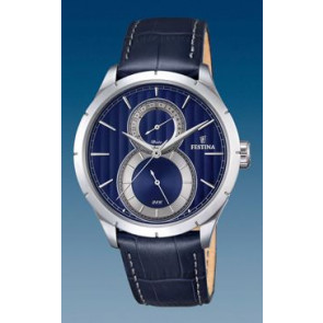 Horlogeband Festina F16892-3 Leder Blauw 23mm
