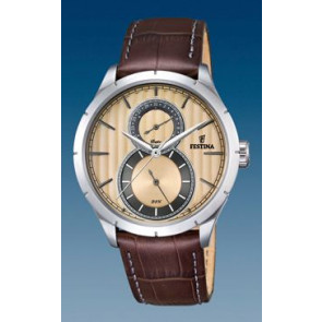 Horlogeband Festina F16892-2 / F16892-4 / F16892-5 Leder Bruin 23mm