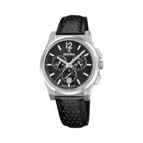 Horlogeband Festina F20060-1 / F20060-4 Leder Zwart