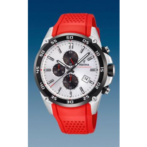 Horlogeband Festina F20330-1 Rubber Rood 25mm