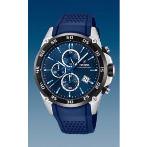 Horlogeband Festina F20330-2 Rubber Blauw 25mm