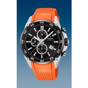 Horlogeband Festina F20330-4 Rubber Oranje 25mm