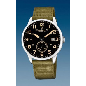 Horlogeband Festina F20347-4 Nylon/perlon Lichtgroen