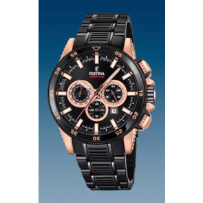 Horlogeband Festina F20354-1 Staal Zwart 24mm