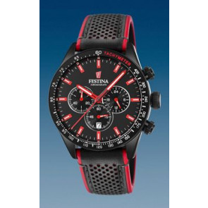 Horlogeband Festina F20359-4 Leder Zwart 21mm
