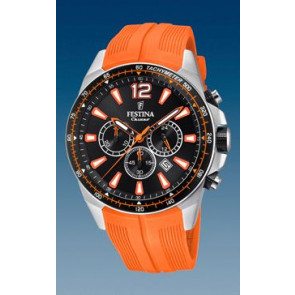 Horlogeband Festina F20376-5 Silicoon Oranje