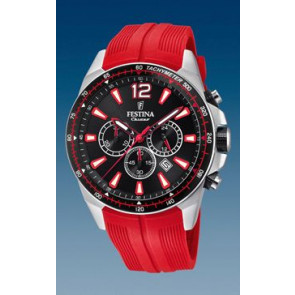 Horlogeband Festina F20376-6 Silicoon Rood