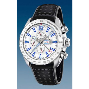 Horlogeband Festina F20440-1 Leder Zwart