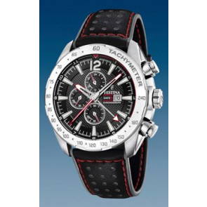 Horlogeband Festina F20440-4 Leder Zwart