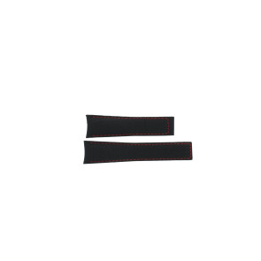 Horlogeband Tag Heuer FC6237 Krokodillenleer Zwart 22mm