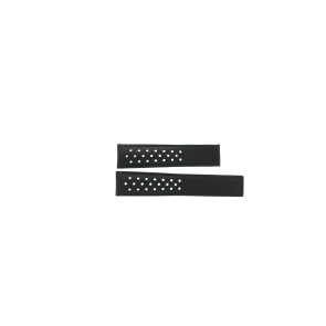 Horlogeband Tag Heuer CV211D / FC6310 Leder Zwart 20mm