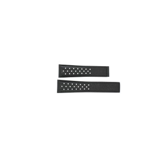 Horlogeband Tag Heuer CAW211P / FC6356 Leder Zwart 22mm