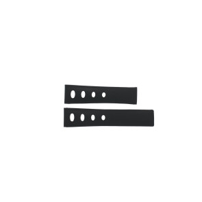 Horlogeband Tag Heuer FC6375 / CR2080 / CAW211S Leder Zwart 22mm