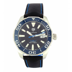 Horlogeband Tag Heuer FC6395 Nylon/perlon Zwart 21.5mm