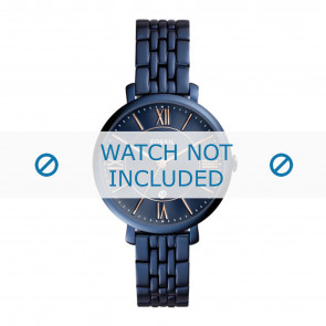 Horlogeband Fossil ES4094 Staal Blauw 14mm