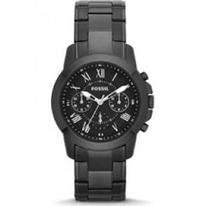Horlogeband Fossil FS4843 Roestvrij staal (RVS) Antracietgrijs 20mm