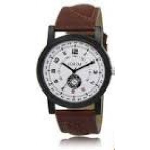 Horlogeband Fossil FS5250 Leder Bruin 22mm