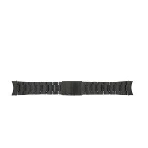 Horlogeband Fossil FS5349 / 74xxxx Roestvrij staal (RVS) Antracietgrijs 22mm