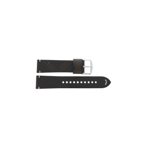 Horlogeband Fossil FS5528 Leder Bruin 22mm