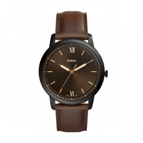 Horlogeband Fossil FS5551 Leder Bruin 22mm