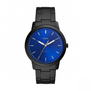 Horlogeband Fossil FS5693 Staal Zwart 22mm