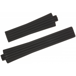 Horlogeband Tag Heuer FT6002 Rubber Zwart