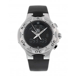 Horlogeband Tag Heuer CL111A / FT6002 Rubber Zwart 9mm