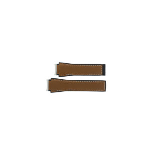 Horlogeband Tag Heuer FT6116 Rubber Bruin 18mm