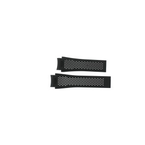 Horlogeband Smartwatch Tag Heuer CBG2A1Z / FT6157 Rubber Zwart 22.5mm