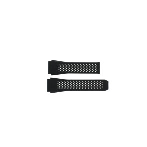 Horlogeband Tag Heuer SBG8A12 / BT6219 / FT6175 Rubber Zwart 22mm