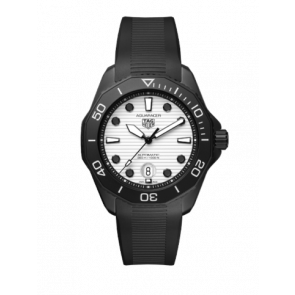 Horlogeband Tag Heuer FT6197-00 Rubber Zwart 21.5mm
