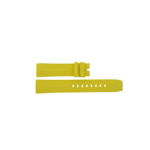Horlogeband Tag Heuer FT8054 / CAZ101AM Rubber Geel 21.5mm