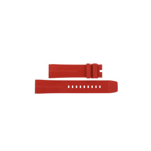 Horlogeband Tag Heuer FT8055 / CAZ101AN Rubber Rood 21.5mm
