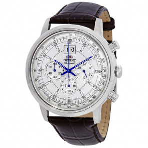 Horlogeband Orient FTV02004W0 Leder Bruin 20mm