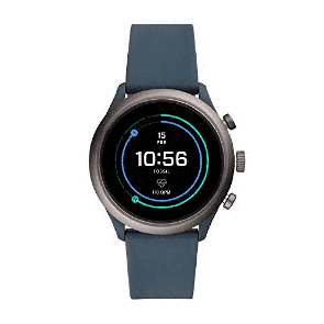 Horlogeband Fossil FTW4021 Kunststof/Plastic Blauw 20mm