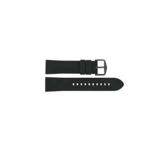 Horlogeband Smartwatch Fossil FTW4025 / FTW4025C Silicoon Zwart 22mm