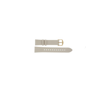 Horlogeband Fossil FTW6015 Leder/Kunststof Beige 18mm