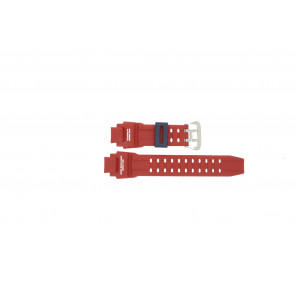 Casio horlogeband 10493627 G-Shock Kunststof Rood 16mm