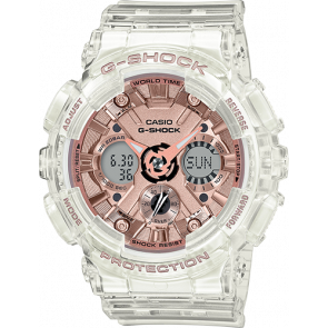 Horlogeband Casio GMAS120SR-7A Kunststof/Plastic Transparant 16mm