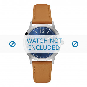 Guess horlogeband W0922G8 Exchange Leder Bruin 20mm + standaard stiksel
