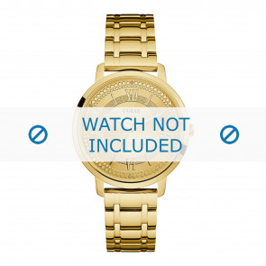 Guess horlogeband W0933L2 Montauk Staal Goud 18mm